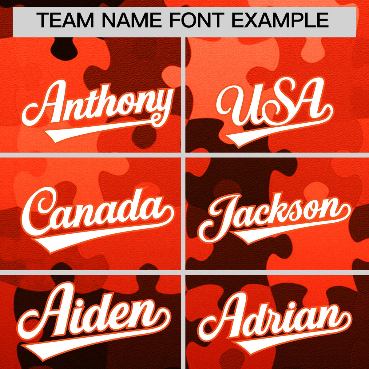 Custom White Orange Puzzle Elements Baseball Jersey | Sublimation Printed &amp; Stitched,Add Name and Numbern,Perfect for Teams | KXKSHOP