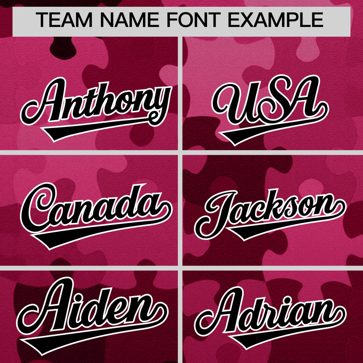 Custom Rose Red Black White Puzzle Elements Baseball Jersey | Sublimation Printed &amp; Stitched,Add Name and Numbern,Perfect for Teams | KXKSHOP