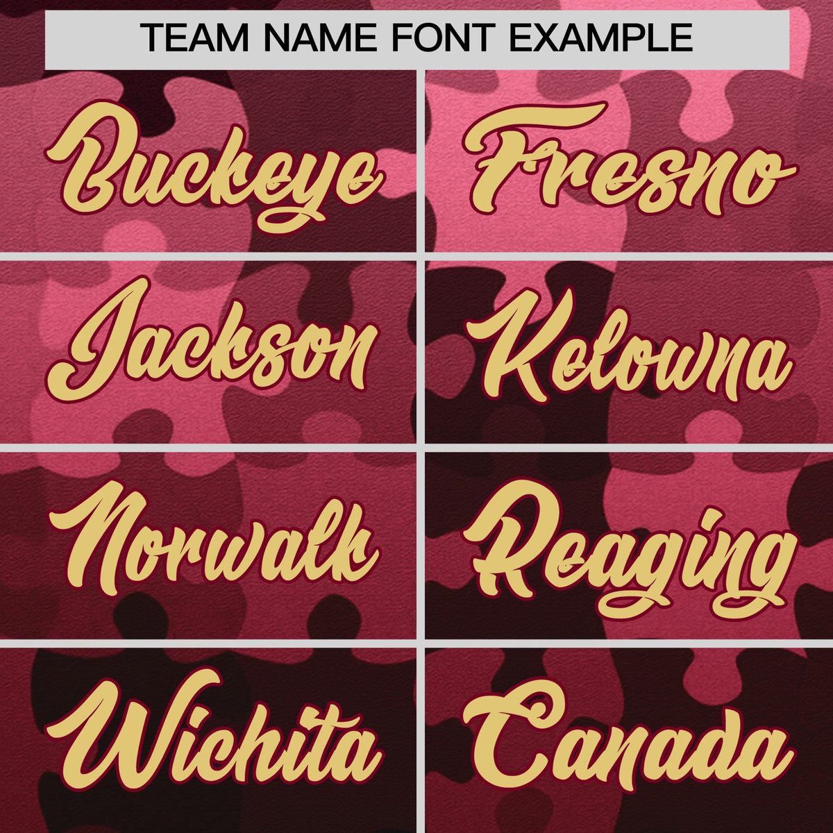 Custom Khaki Crimson Puzzle Elements Baseball Jersey | Sublimation Printed &amp; Stitched,Add Name and Numbern,Perfect for Teams | KXKSHOP