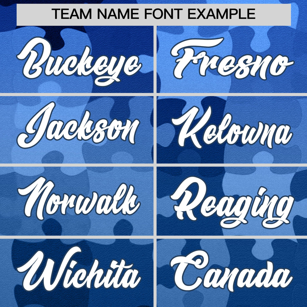 Custom White Midnight Blue Puzzle Elements Baseball Jersey | Sublimation Printed &amp; Stitched,Add Name and Numbern,Perfect for Teams | KXKSHOP