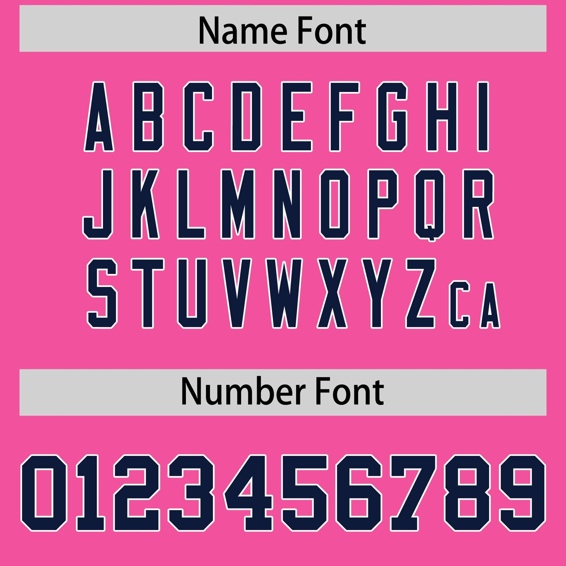 Custom Navy Pink Pinstripe Personalized Two-Tone Authentic Baseball Jersey