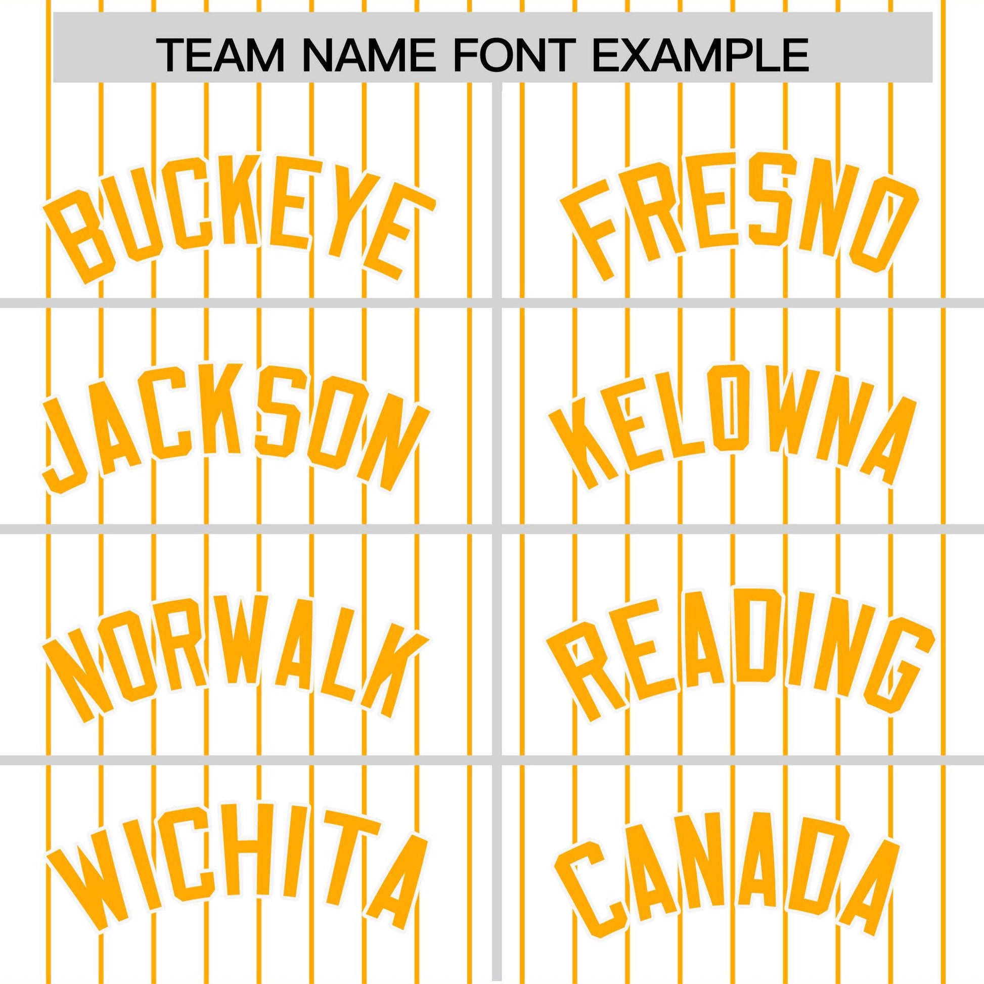 Custom White Yellow Pinstripe Personalized Two-Tone Authentic Baseball Jersey