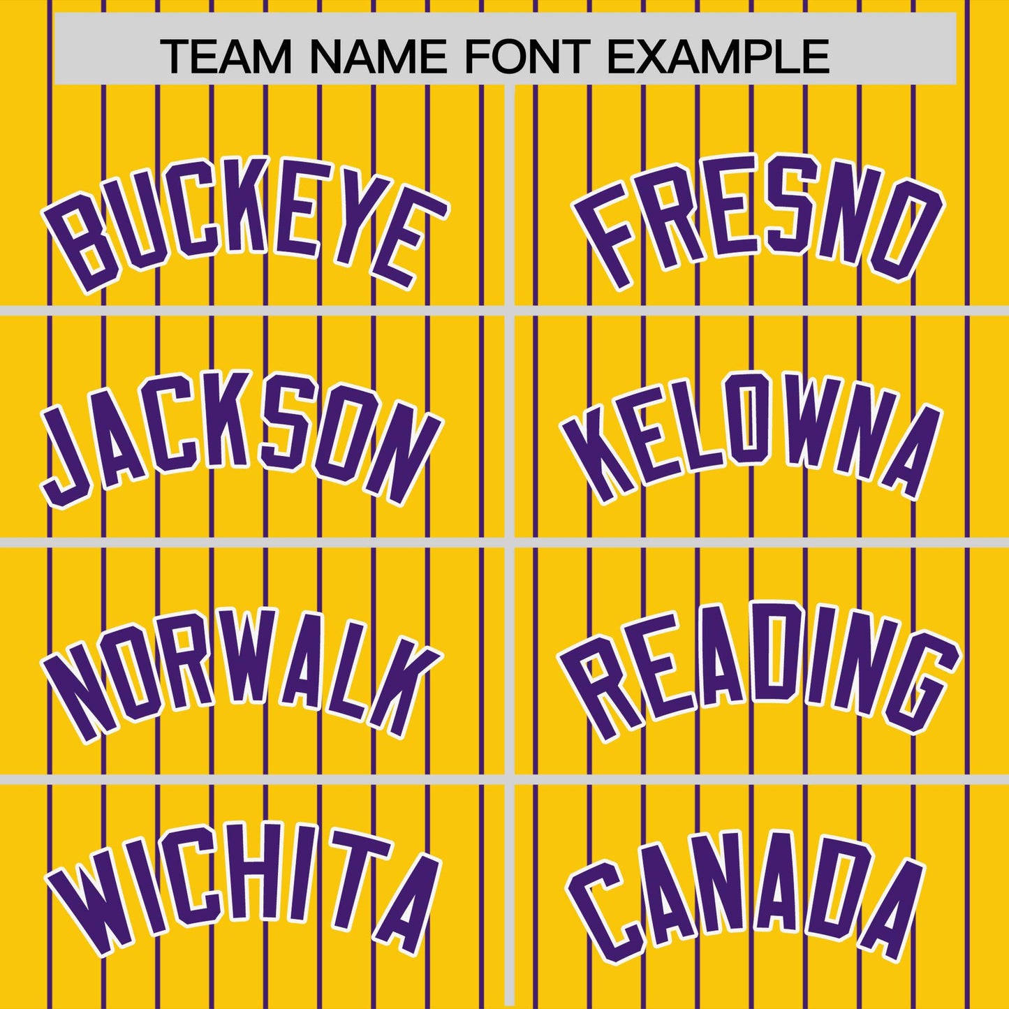 Custom Gold Purple Pinstripe Personalized Two-Tone Authentic Baseball Jersey