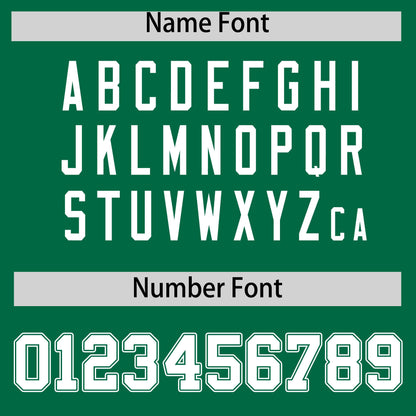 Custom White Kelly Green Pinstripe Personalized Two-Tone Authentic Baseball Jersey