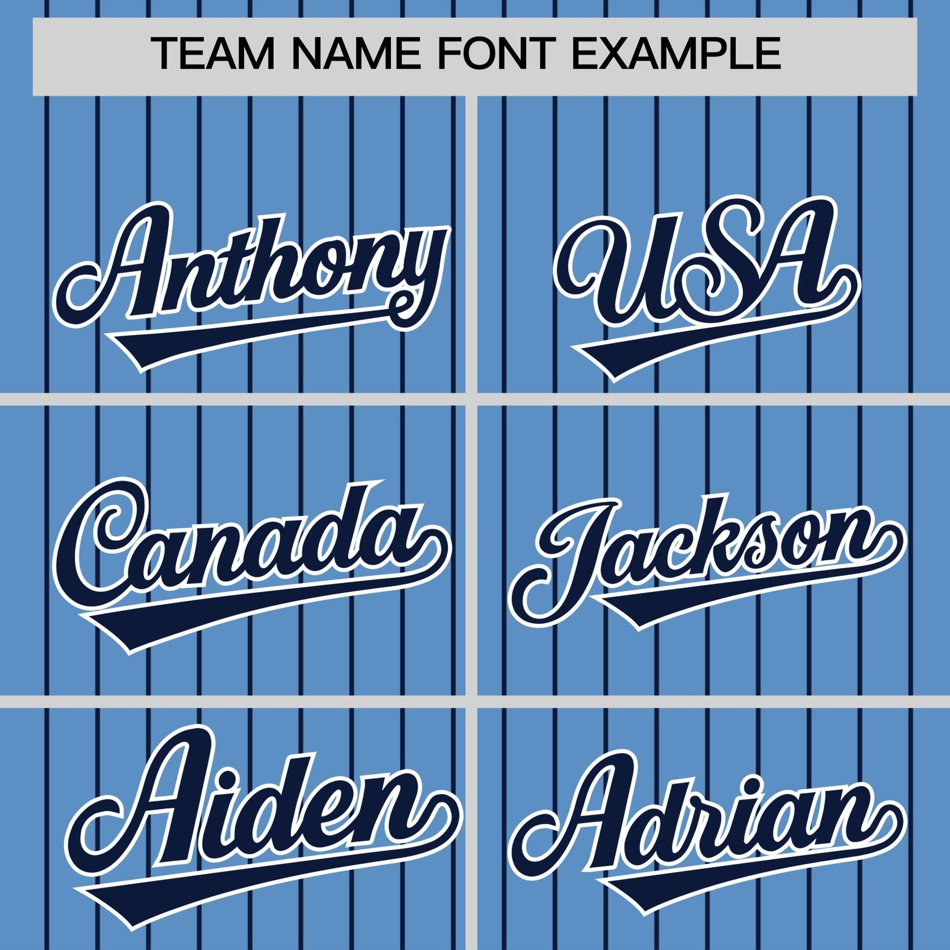 Custom Light Blue Navy Pinstripe Personalized Two-Tone Authentic Baseball Jersey