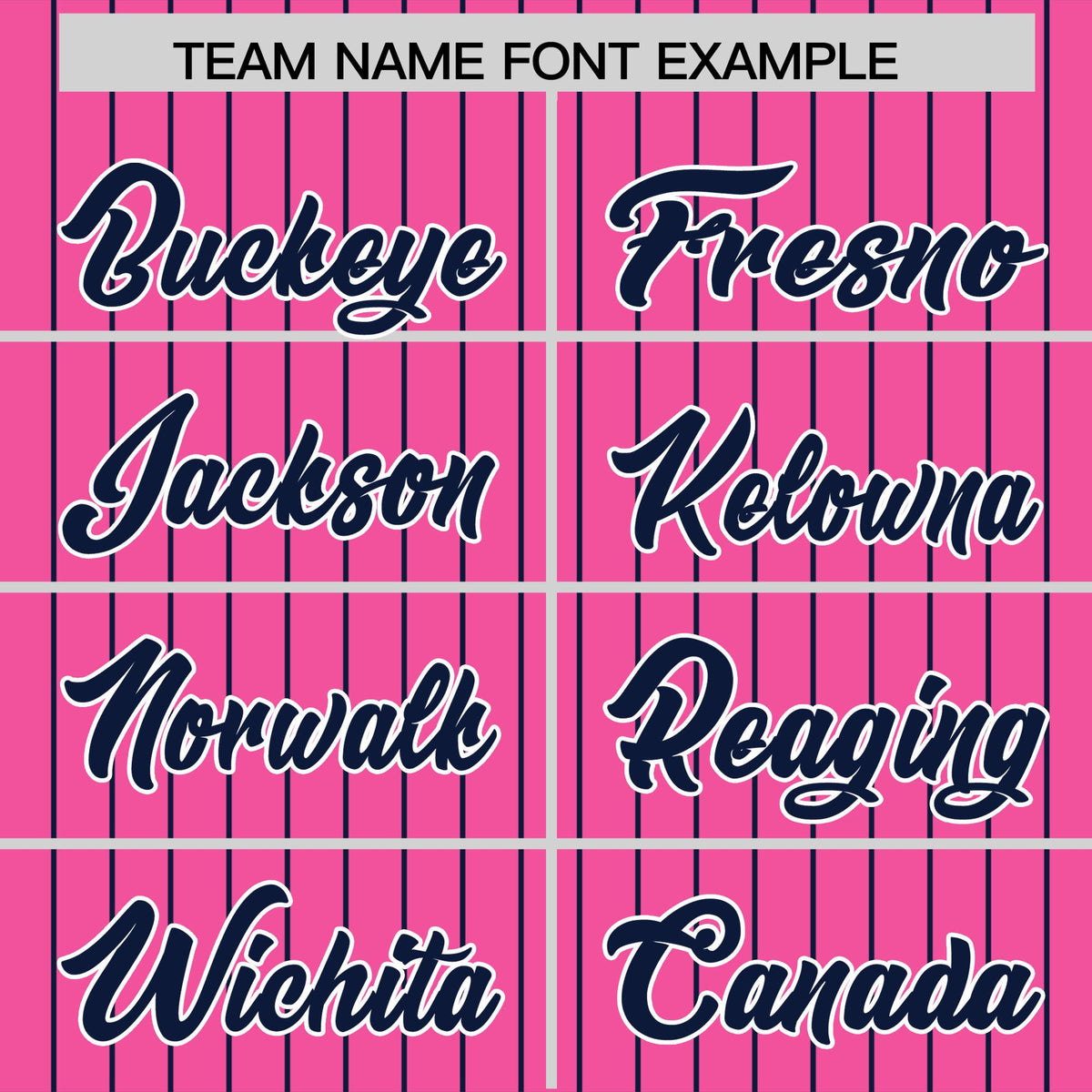 Custom Pink Navy Pinstripe Personalized Two-Tone Authentic Baseball Jersey