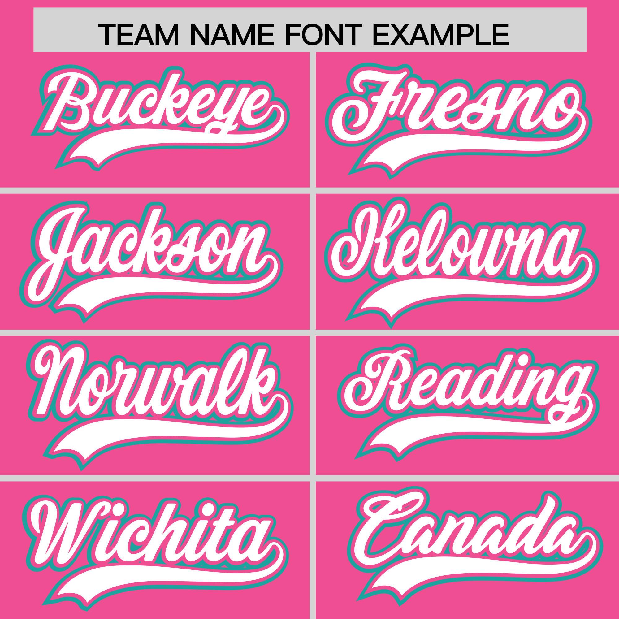 Custom Pink Aqua Personalized Color Block Authentic Baseball jersey