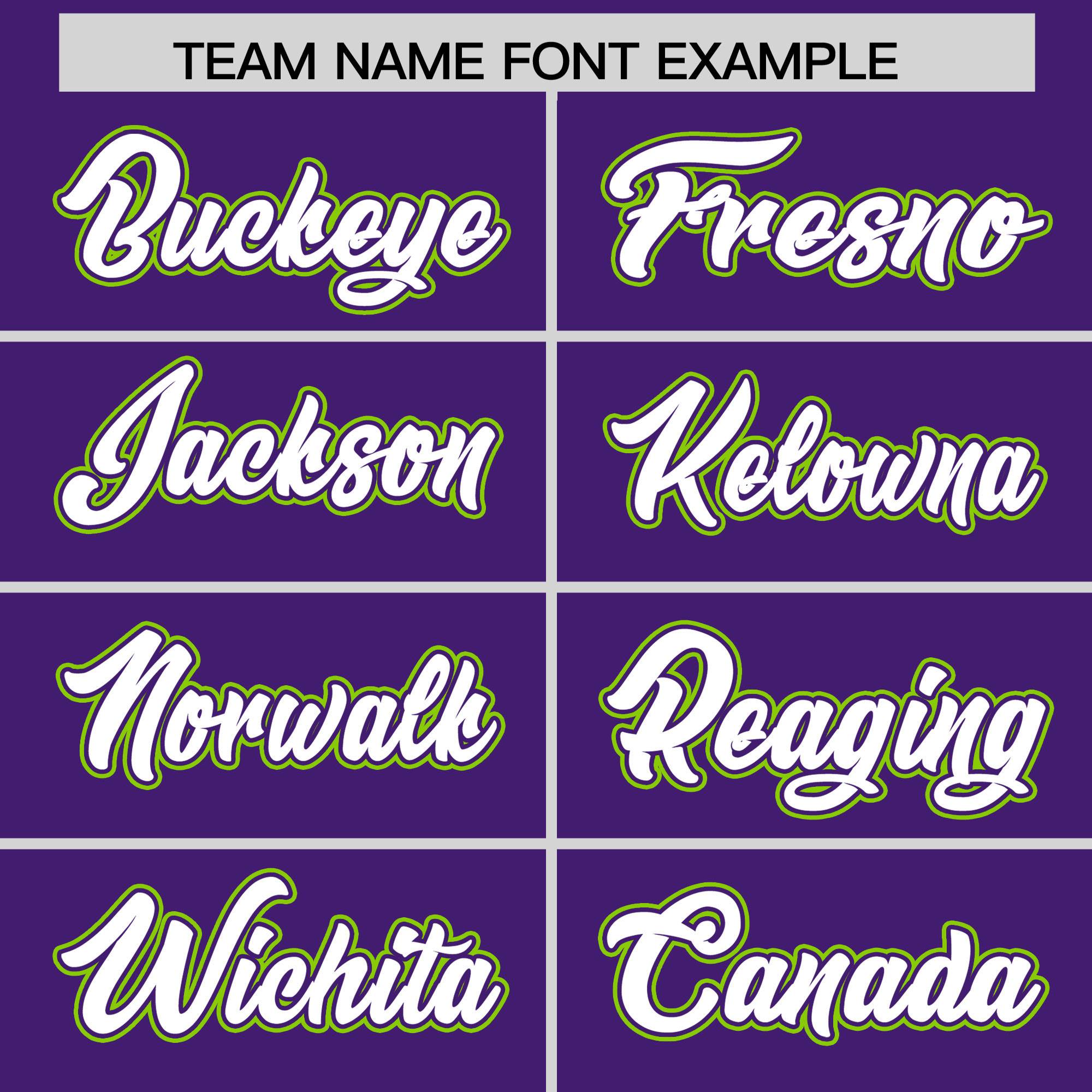 Custom Purple Neon Green Personalized Color Block Authentic Baseball jersey