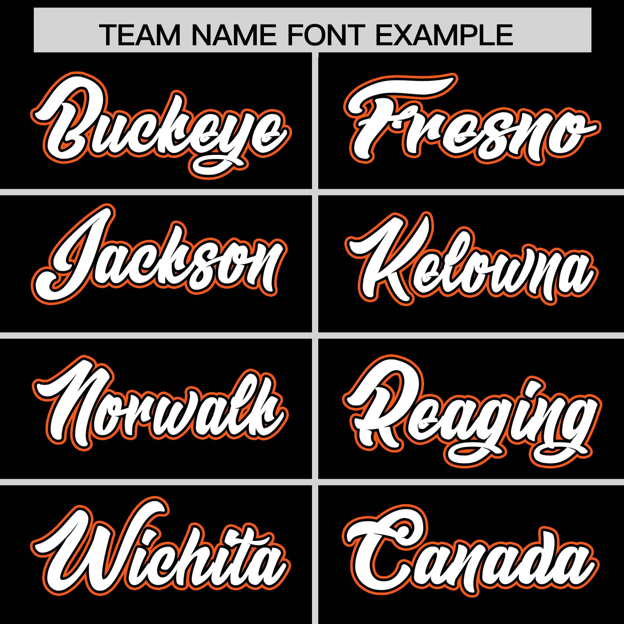 Custom Black Orange Personalized Color Block Authentic Baseball jersey