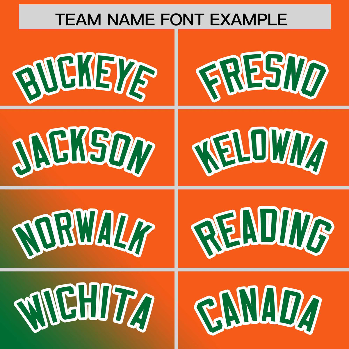 Custom Orange Kelly Green Diagonal Stripe Personalized Gradient Fashion Baseball Jersey