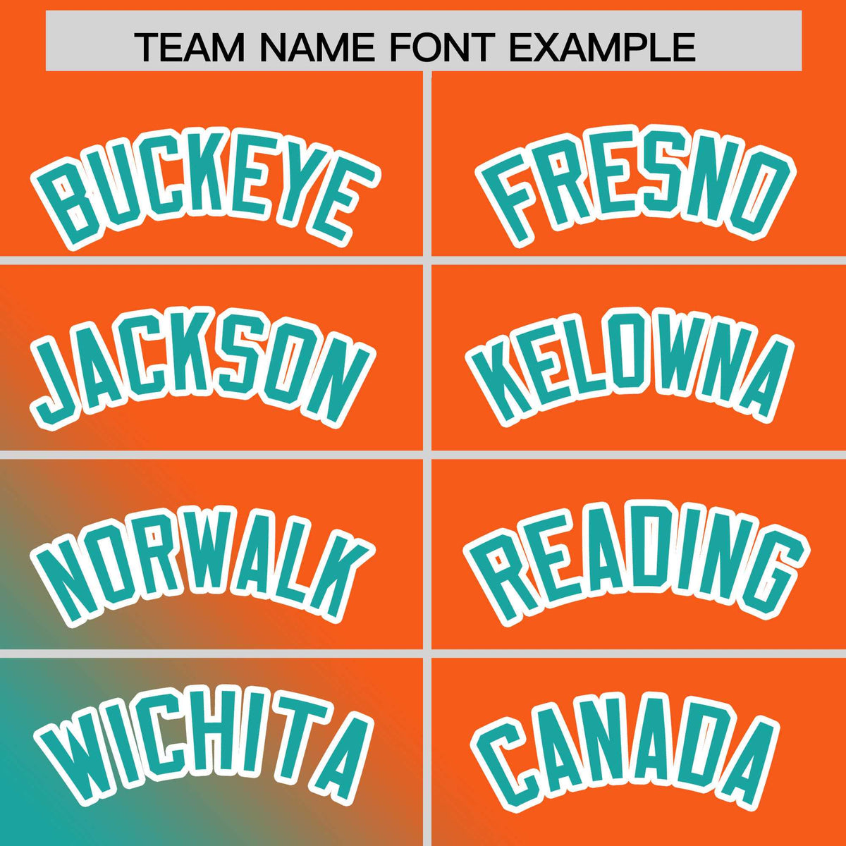 Custom Orange Aqua Diagonal Stripe Personalized Gradient Fashion Baseball Jersey