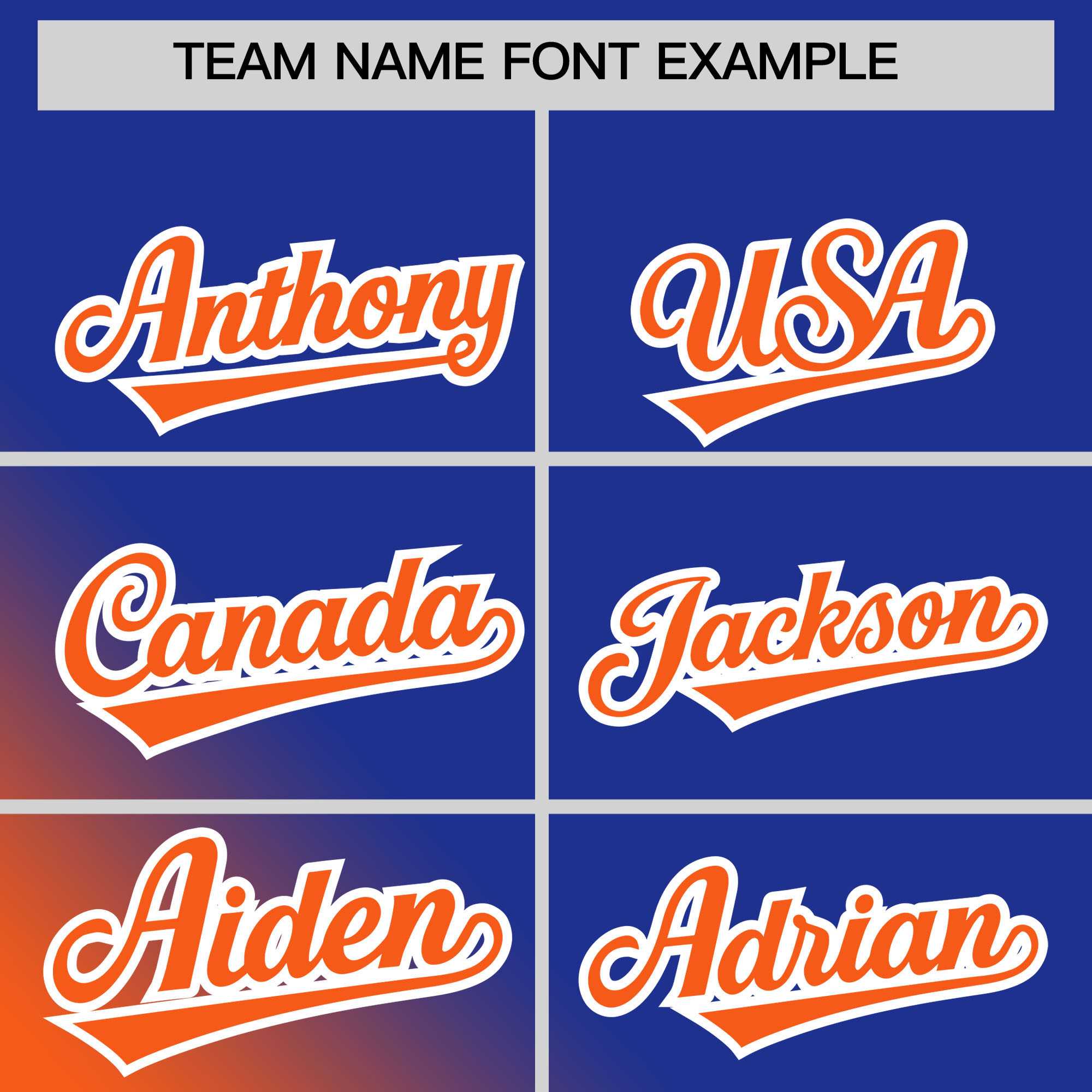 Custom Royal Orange Diagonal Stripe Personalized Gradient Fashion Baseball Jersey