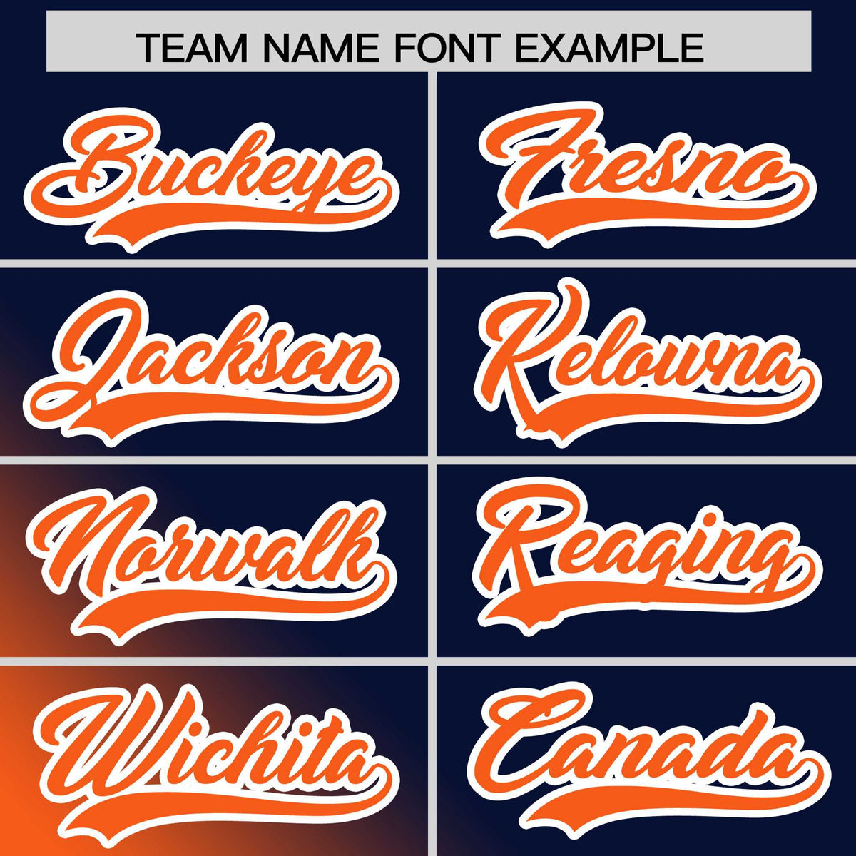 Custom Navy Orange Diagonal Stripe Personalized Gradient Fashion Baseball Jersey