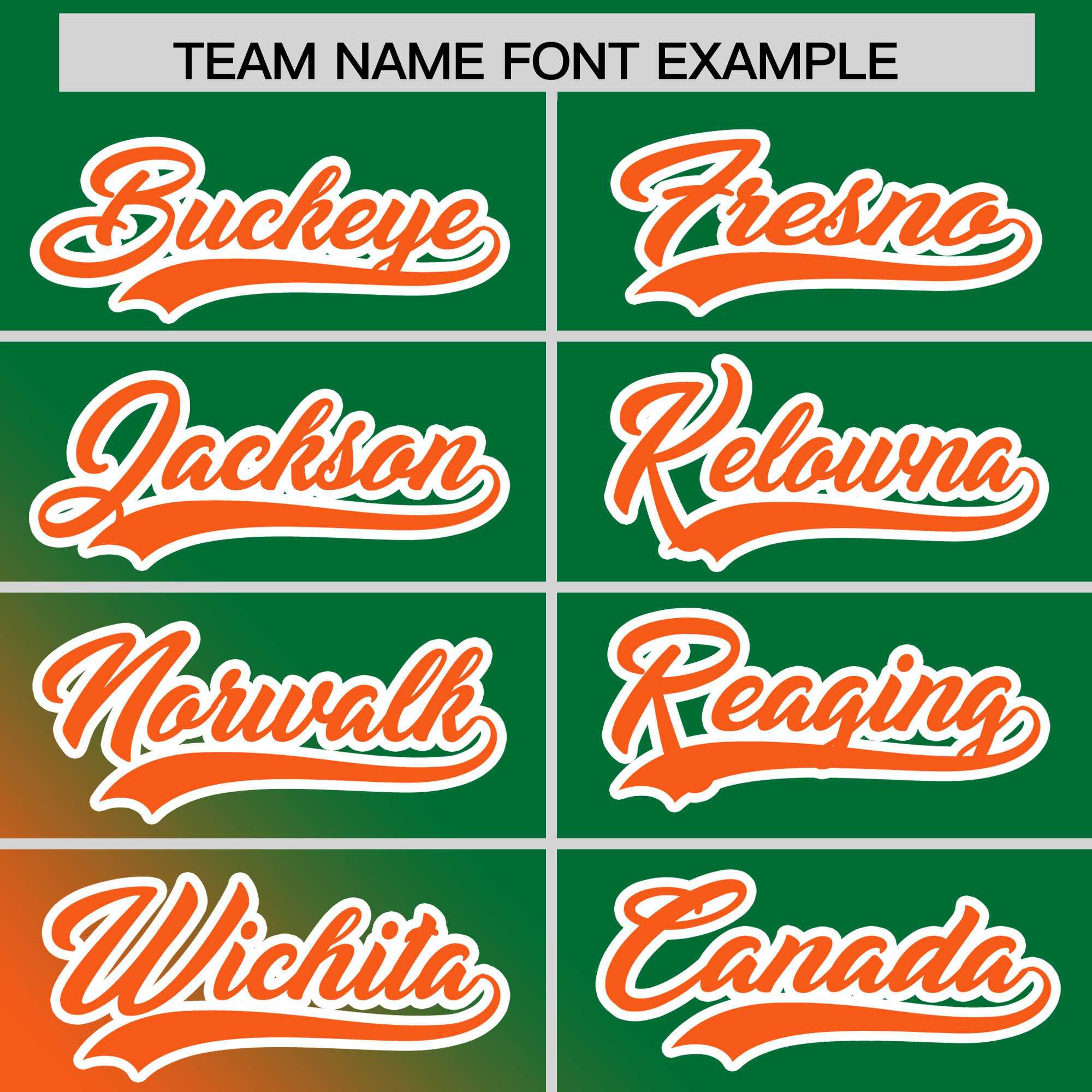 Custom Kelly Green Orange Diagonal Stripe Personalized Gradient Fashion Baseball Jersey