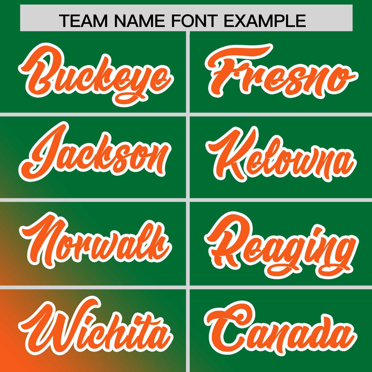 Custom Kelly Green Orange Diagonal Stripe Personalized Gradient Fashion Baseball Jersey