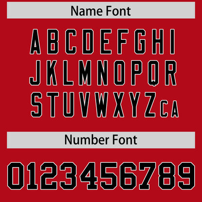 Custom Red Black Personalized Classic Authentic Baseball Jersey