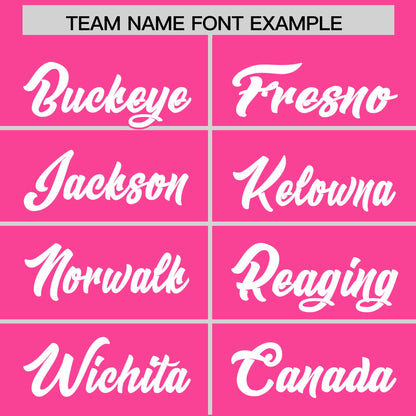 Custom Pink White Personalized Classic Authentic Baseball Jersey