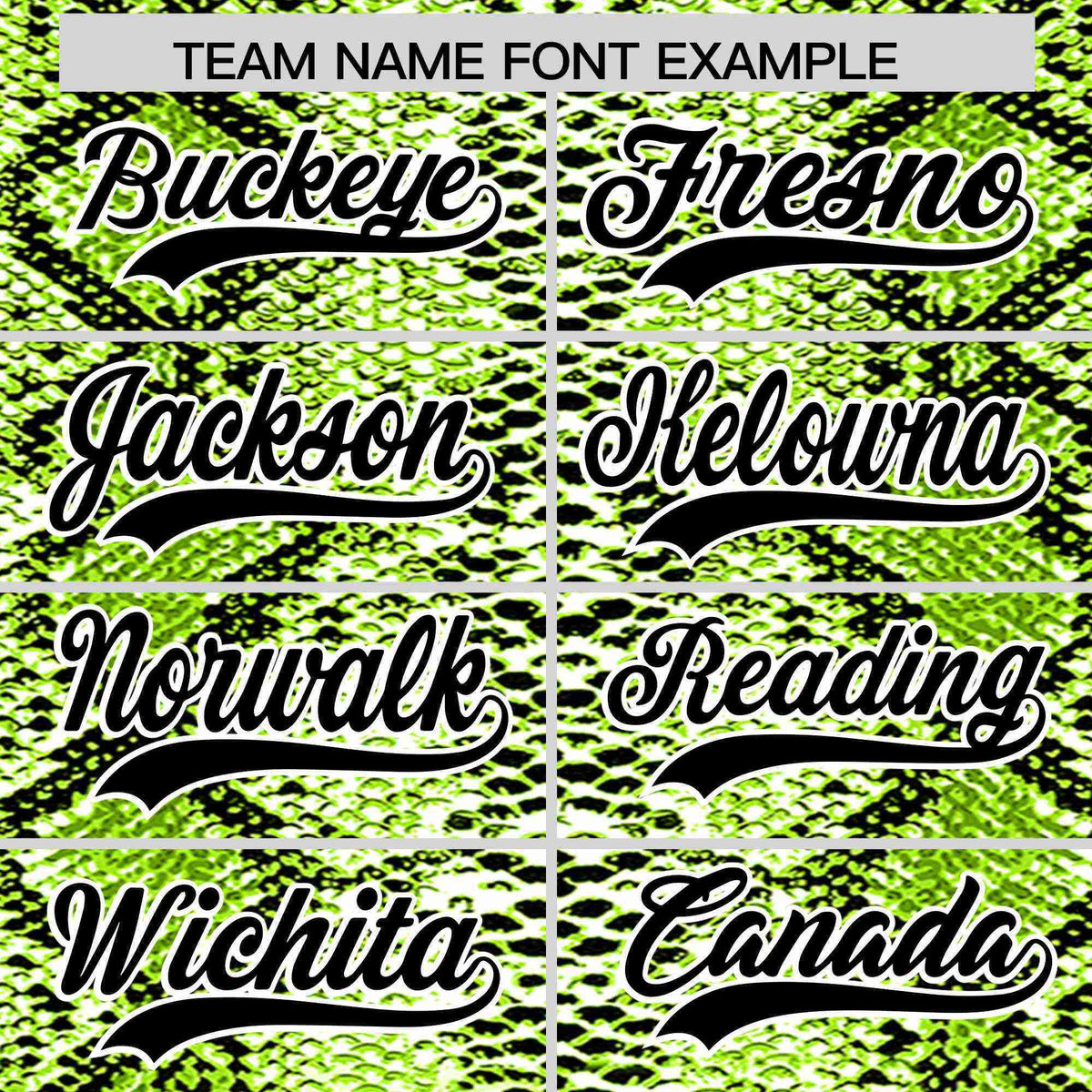 Custom Multi Color Snakeskin Pattern Authentic Baseball Jersey