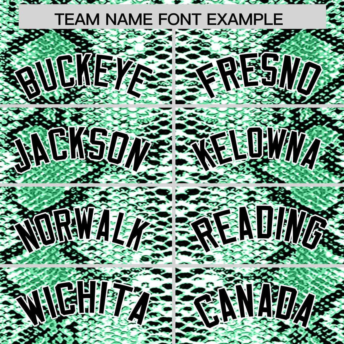 Custom Multi Color Snakeskin Pattern Authentic Baseball Jersey