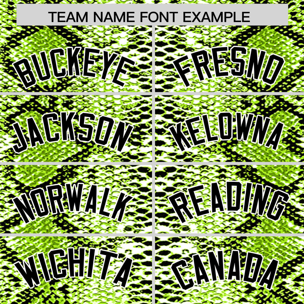 Custom Multi Color Snakeskin Pattern Authentic Baseball Jersey