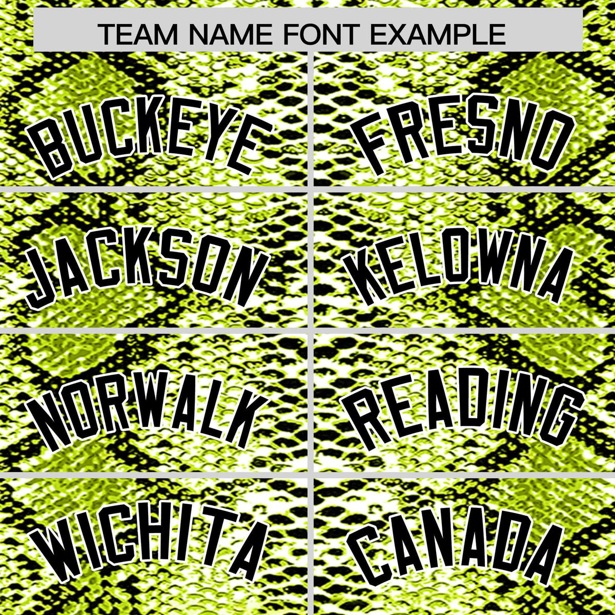 Custom Multi Color Snakeskin Pattern Authentic Baseball Jersey