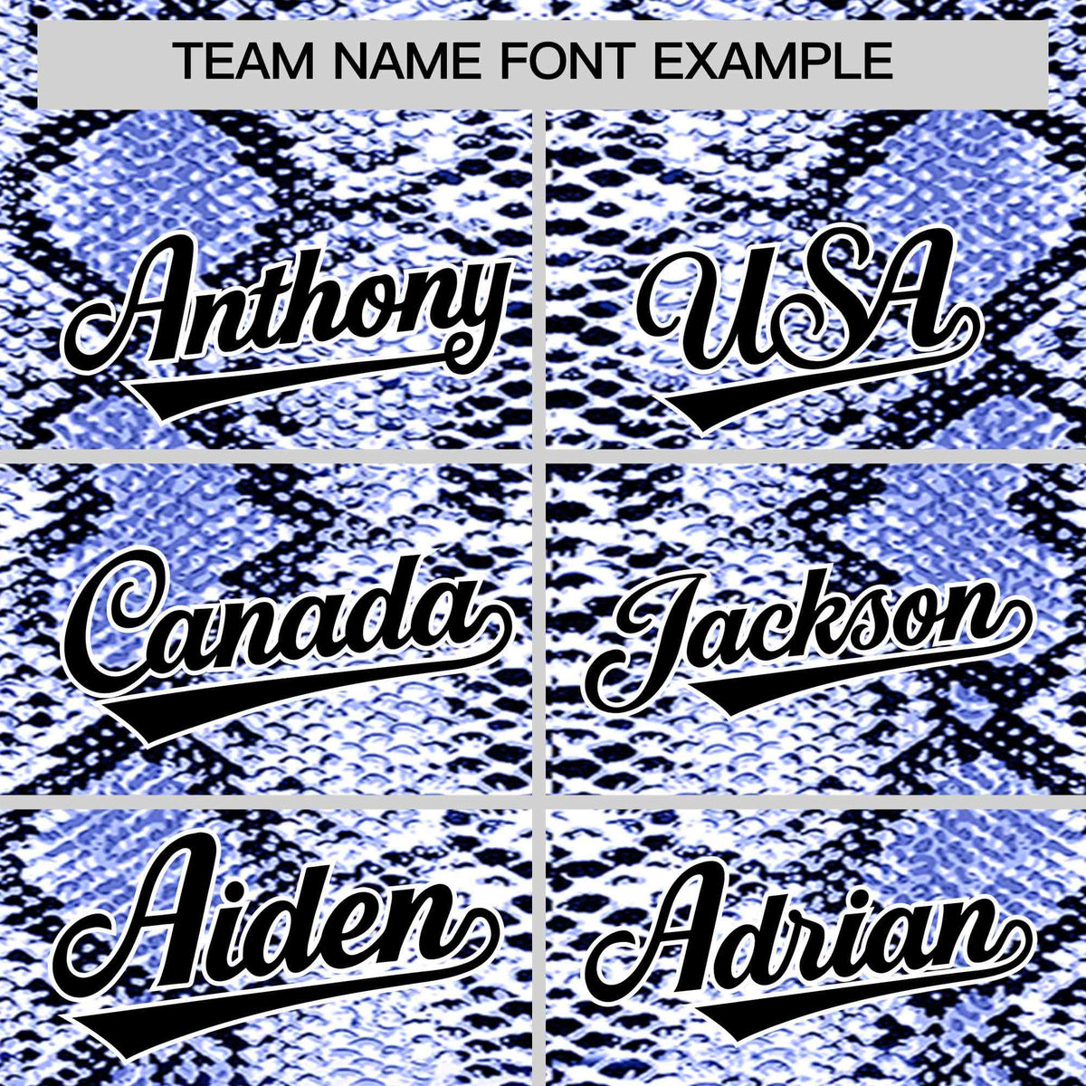 Custom Multi Color Snakeskin Pattern Authentic Baseball Jersey