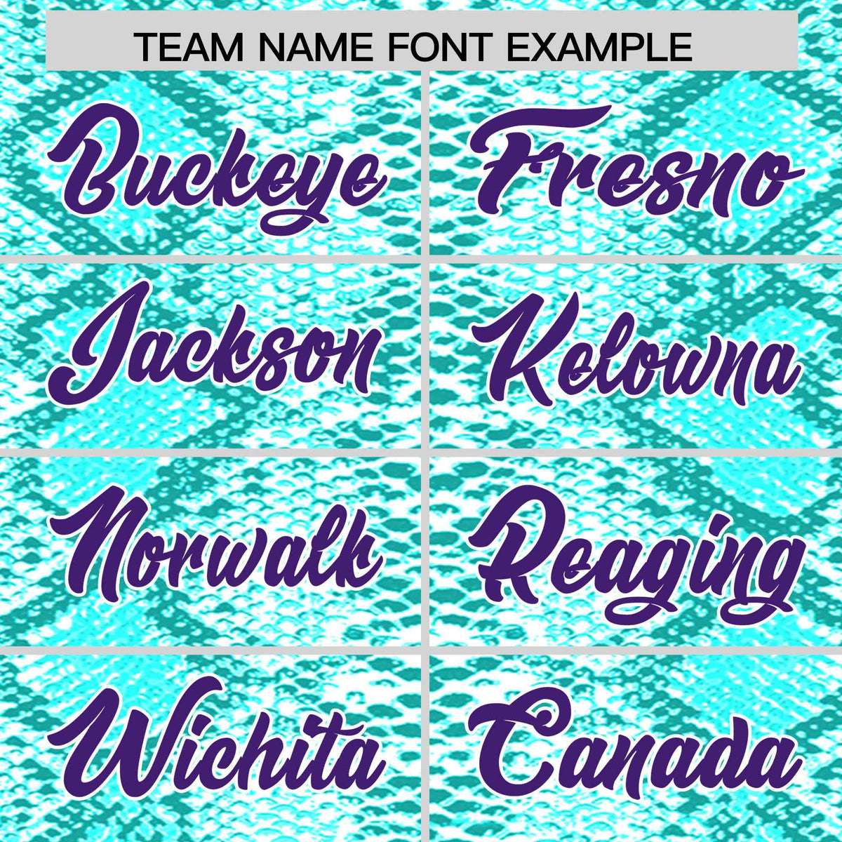 Custom Multi Color Snakeskin Pattern Authentic Baseball Jersey