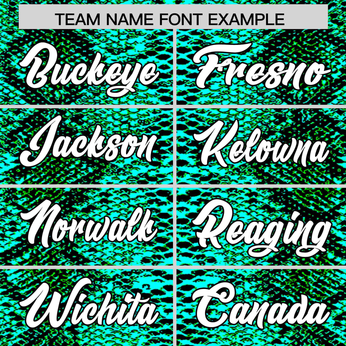 Custom Multi Color Snakeskin Pattern Authentic Baseball Jersey