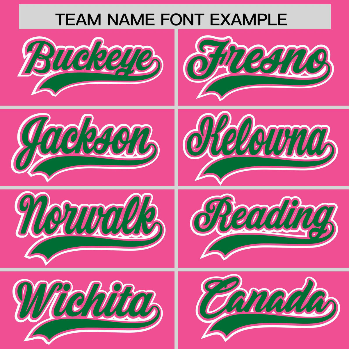 Custom Pink Kelly Green Personalized Edge Color Block Authentic Baseball Jersey