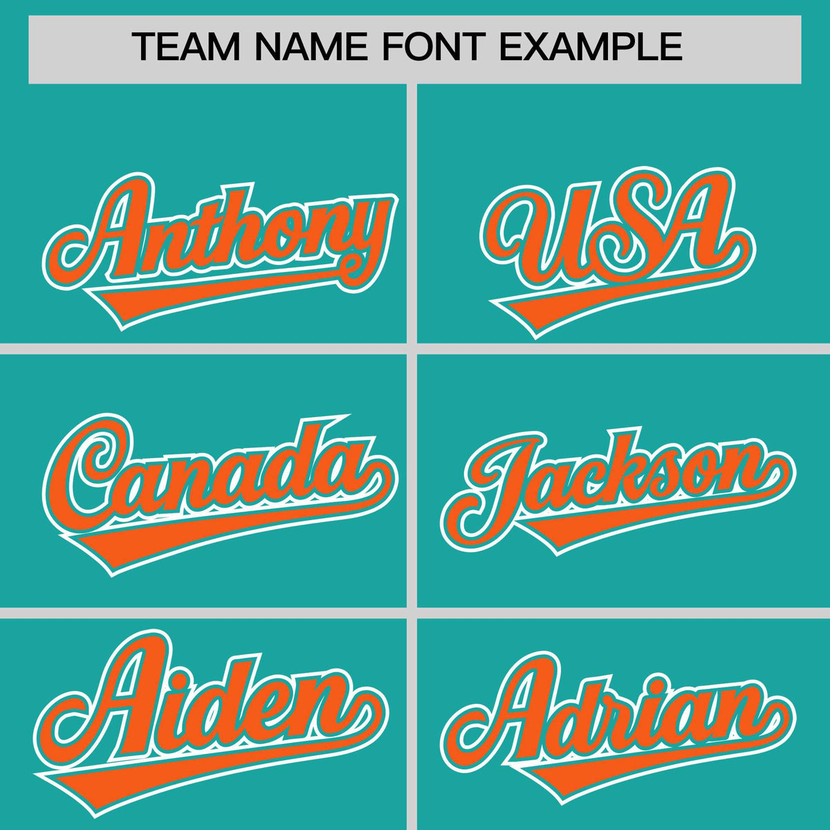 Custom Aqua Orange Personalized Edge Color Block Authentic Baseball Jersey