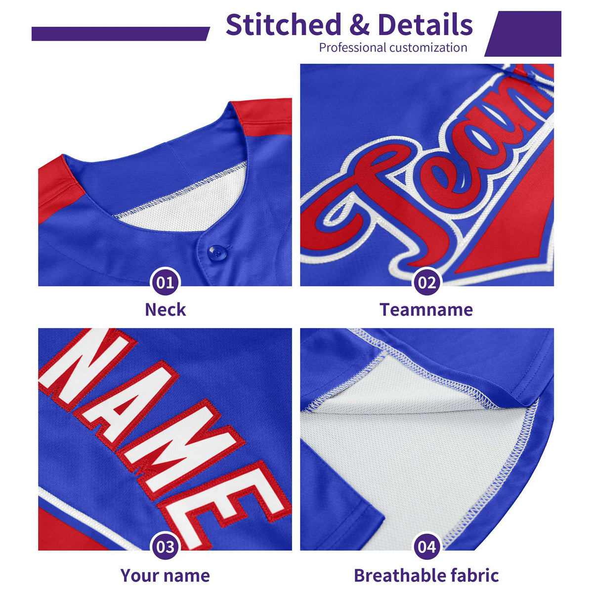 Custom Royal Pink Personalized Edge Color Block Authentic Baseball Jersey