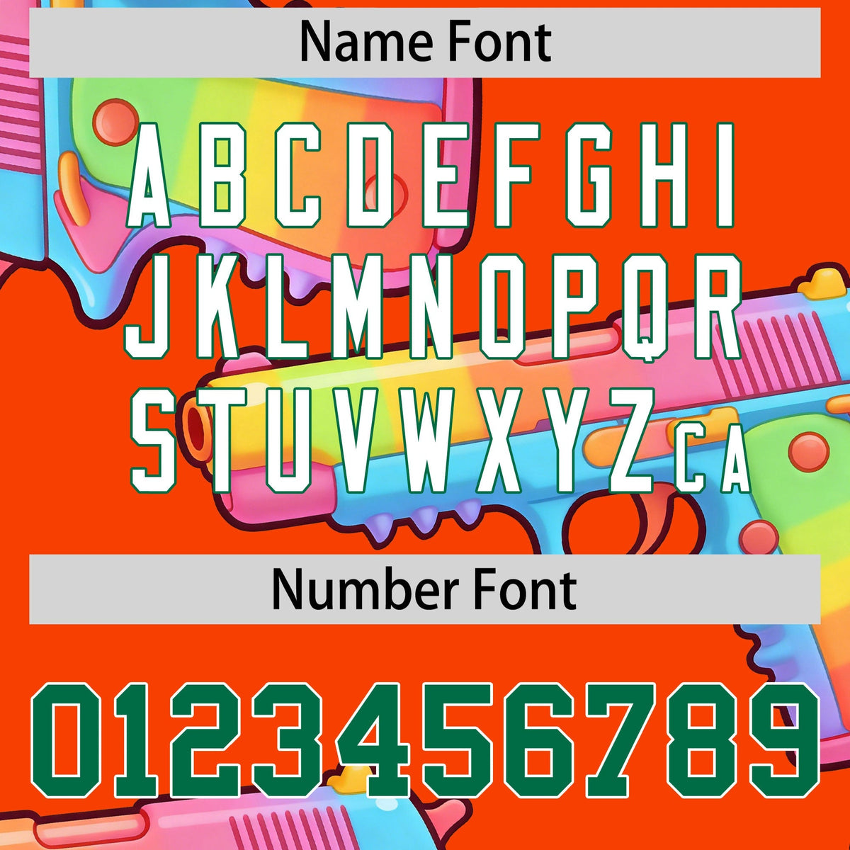 Custom Youth Baseball Jersey Orange Kelly Green Sugar-Coated Firepower Graffiti Pattern Hip-hop