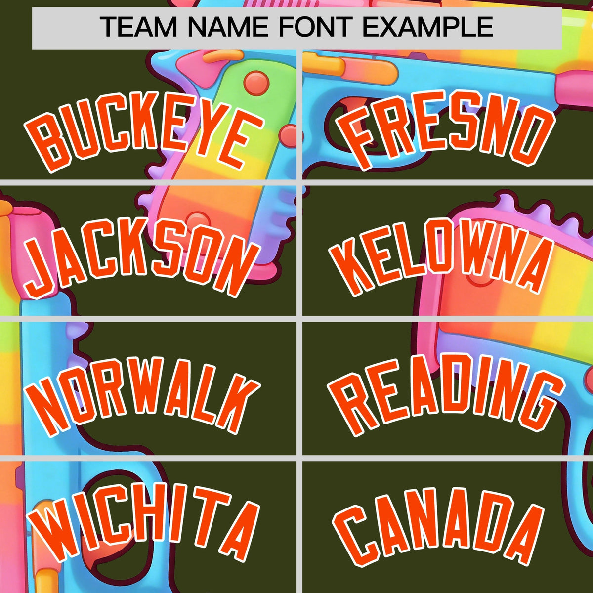 Custom Youth Baseball Jersey Olive Orange Sugar-Coated Firepower Graffiti Pattern Hip-hop