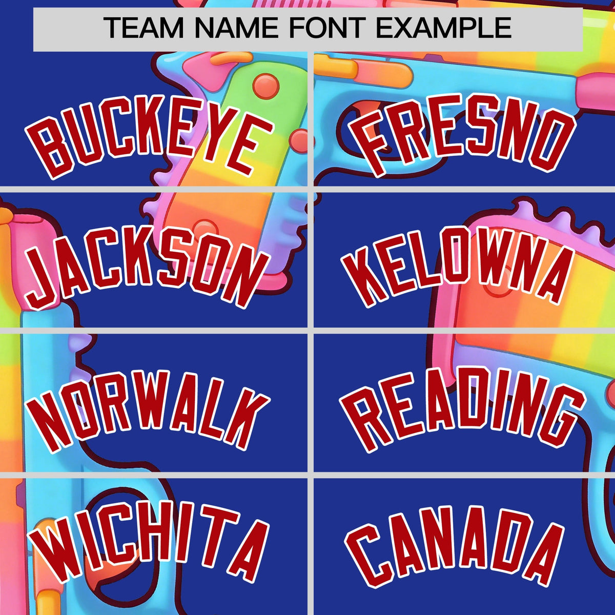 Custom Youth Baseball Jersey Royal Blue Red Sugar-Coated Firepower Graffiti Pattern Urban Fashion