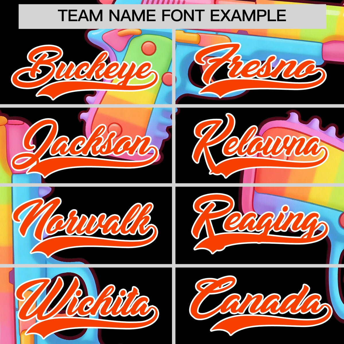 Custom Youth Baseball Jersey Black Orange Sugar-Coated Firepower Graffiti Pattern Urban Fashion