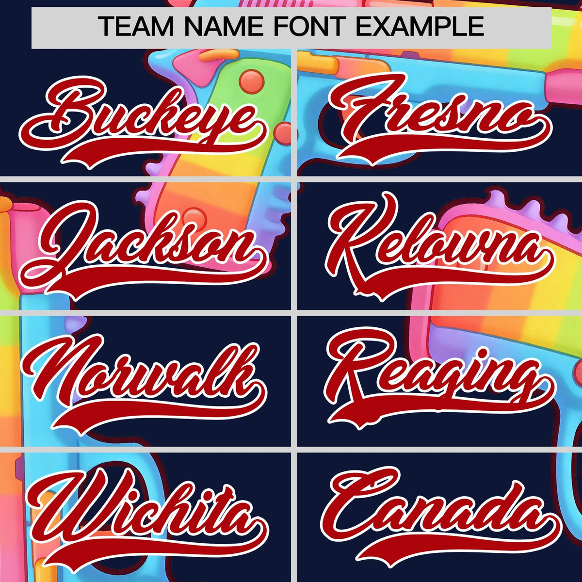 Custom Youth Baseball Jersey Navy Red Sugar-Coated Firepower Graffiti Pattern Street Style