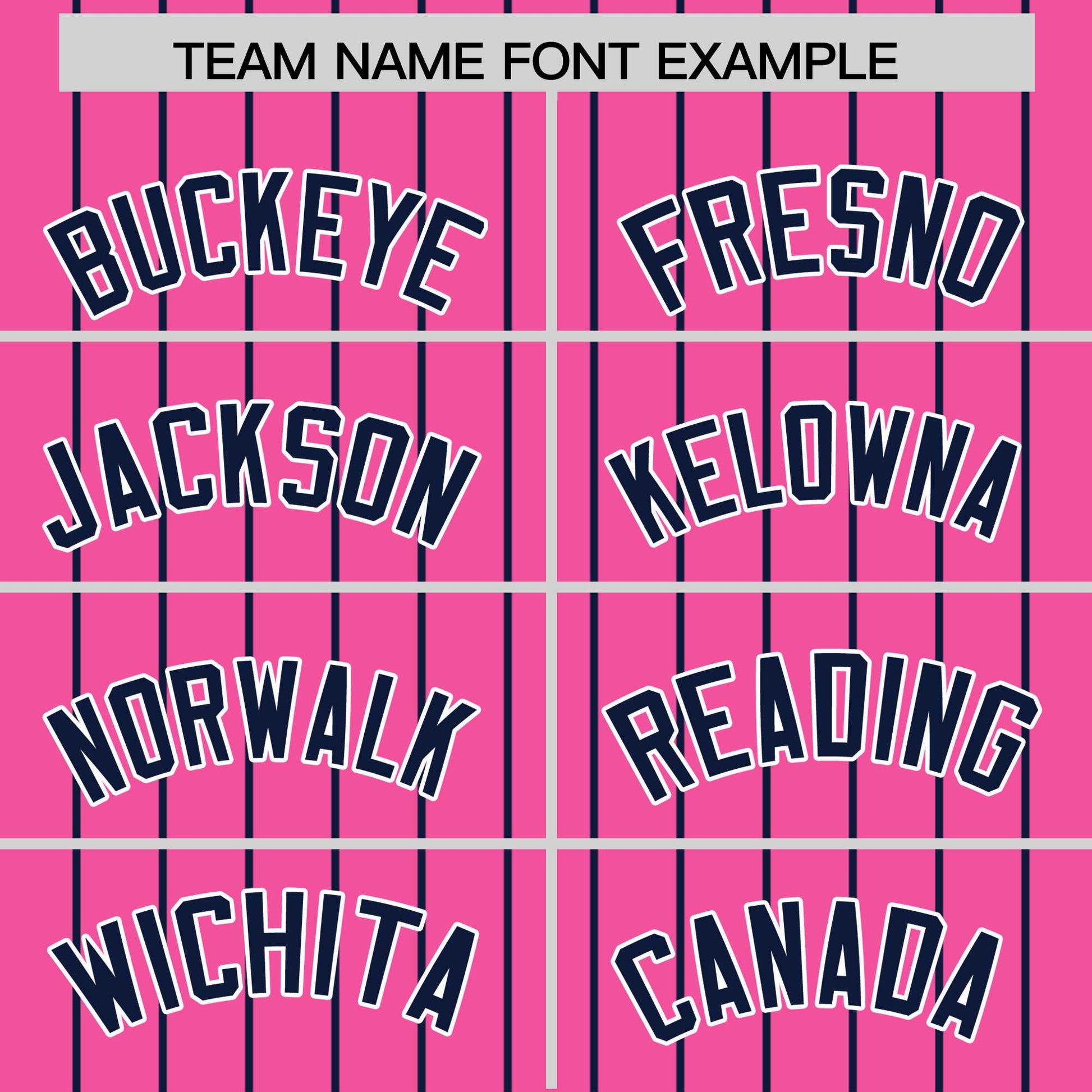 Custom Pink Navy Pinstripe Personalized Two-Tone Authentic Baseball Jersey