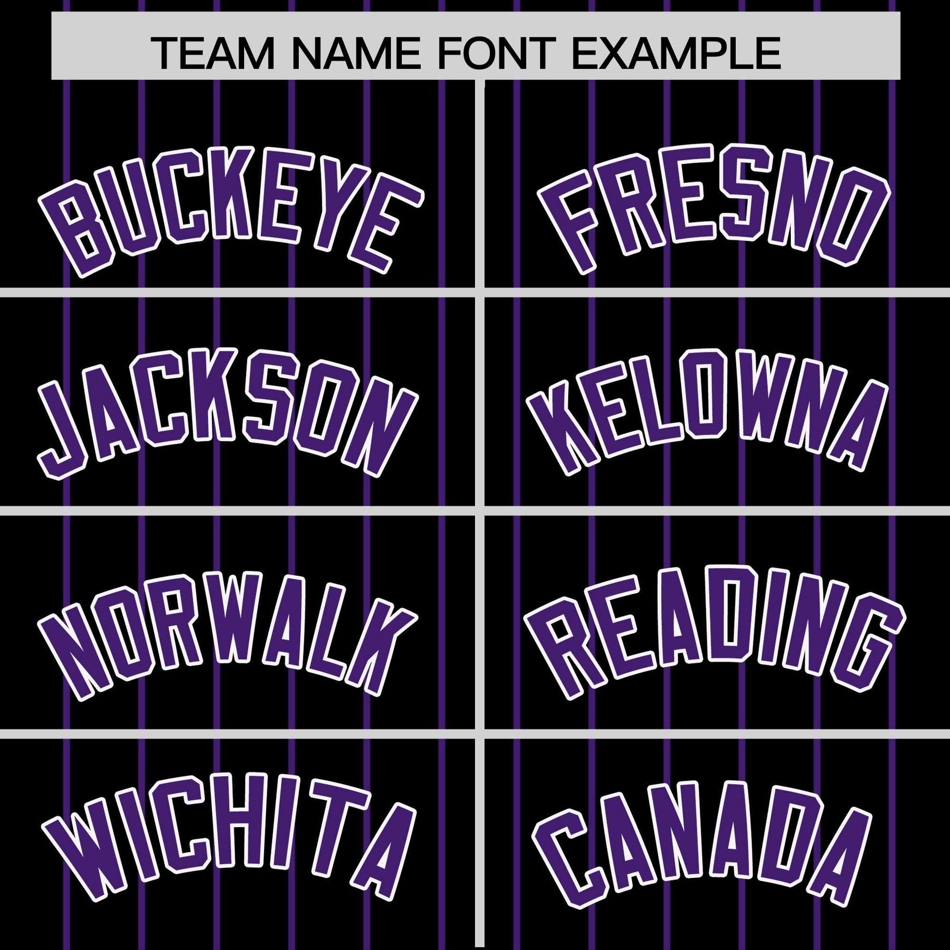 Custom Black Purple Pinstripe Personalized Two-Tone Authentic Baseball Jersey