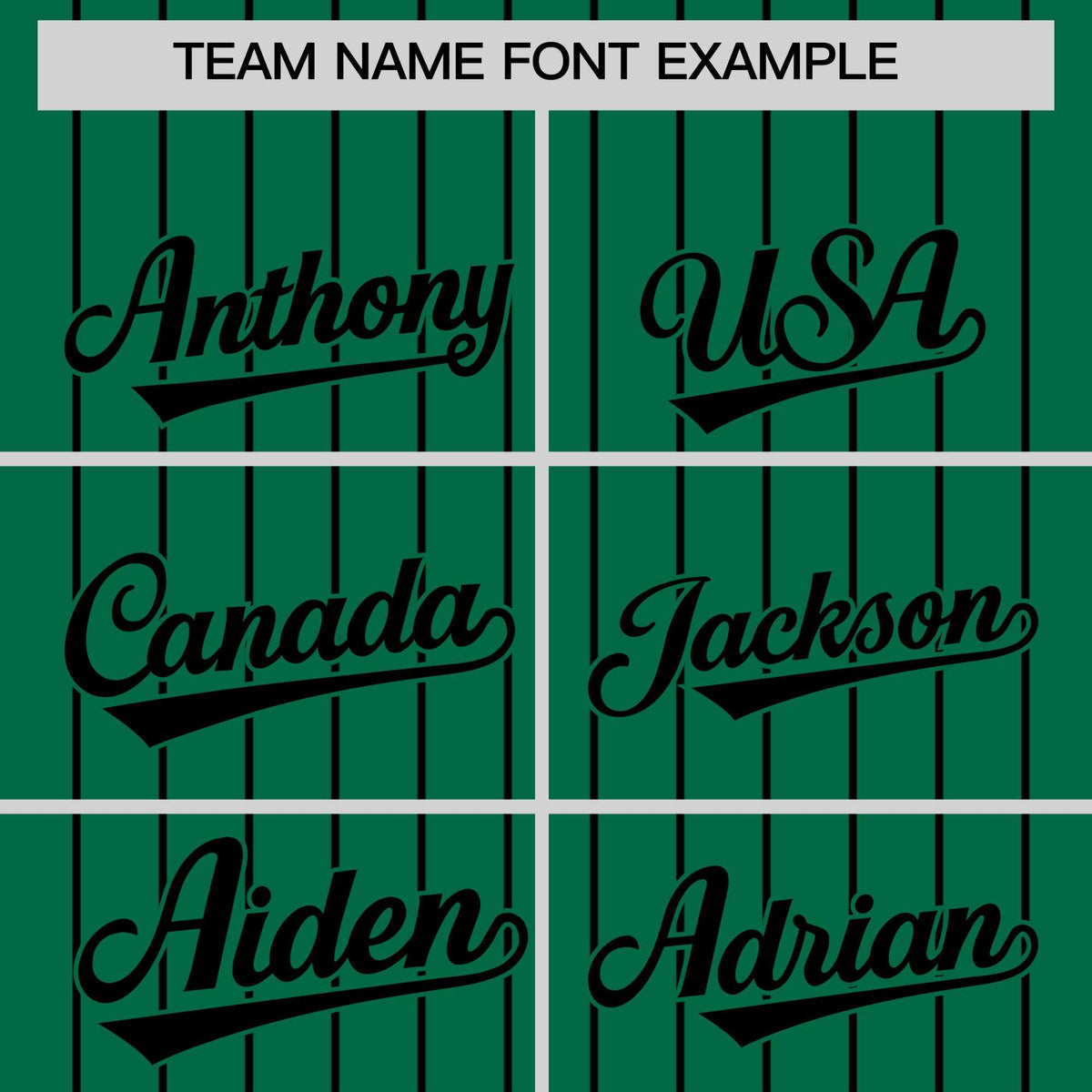 Custom Kelly Green Black Pinstripe Personalized Two-Tone Authentic Baseball Jersey