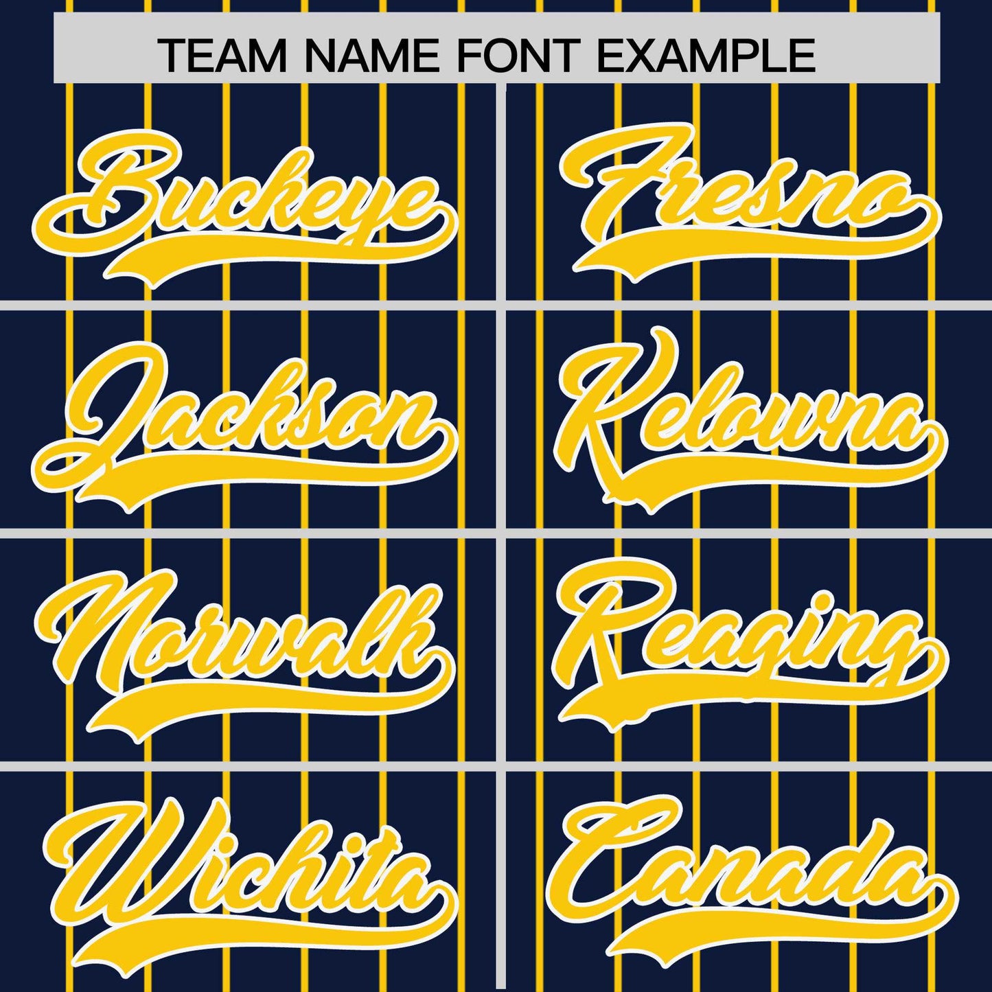 Custom Navy Gold Pinstripe Personalized Two-Tone Authentic Baseball Jersey