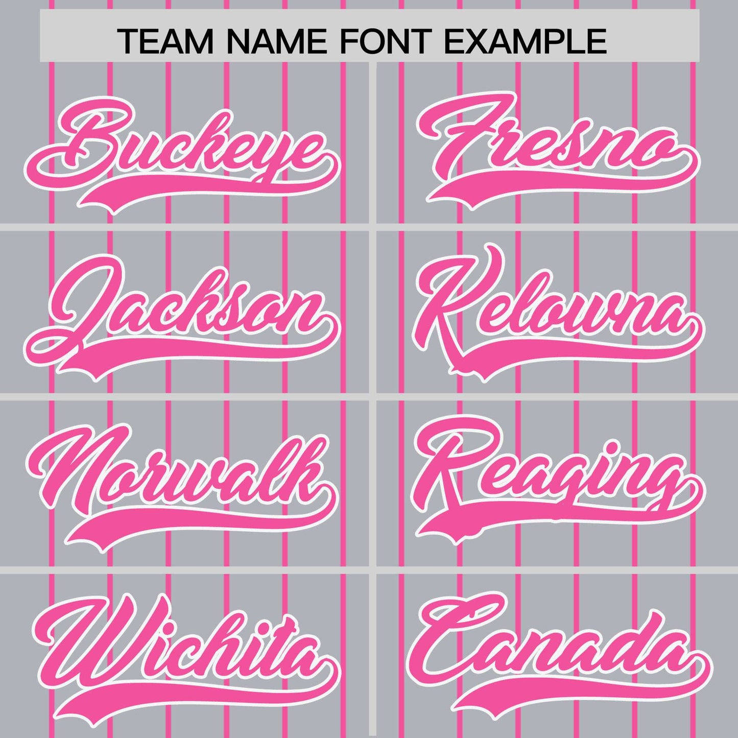 Custom Gray Pink Pinstripe Personalized Two-Tone Authentic Baseball Jersey