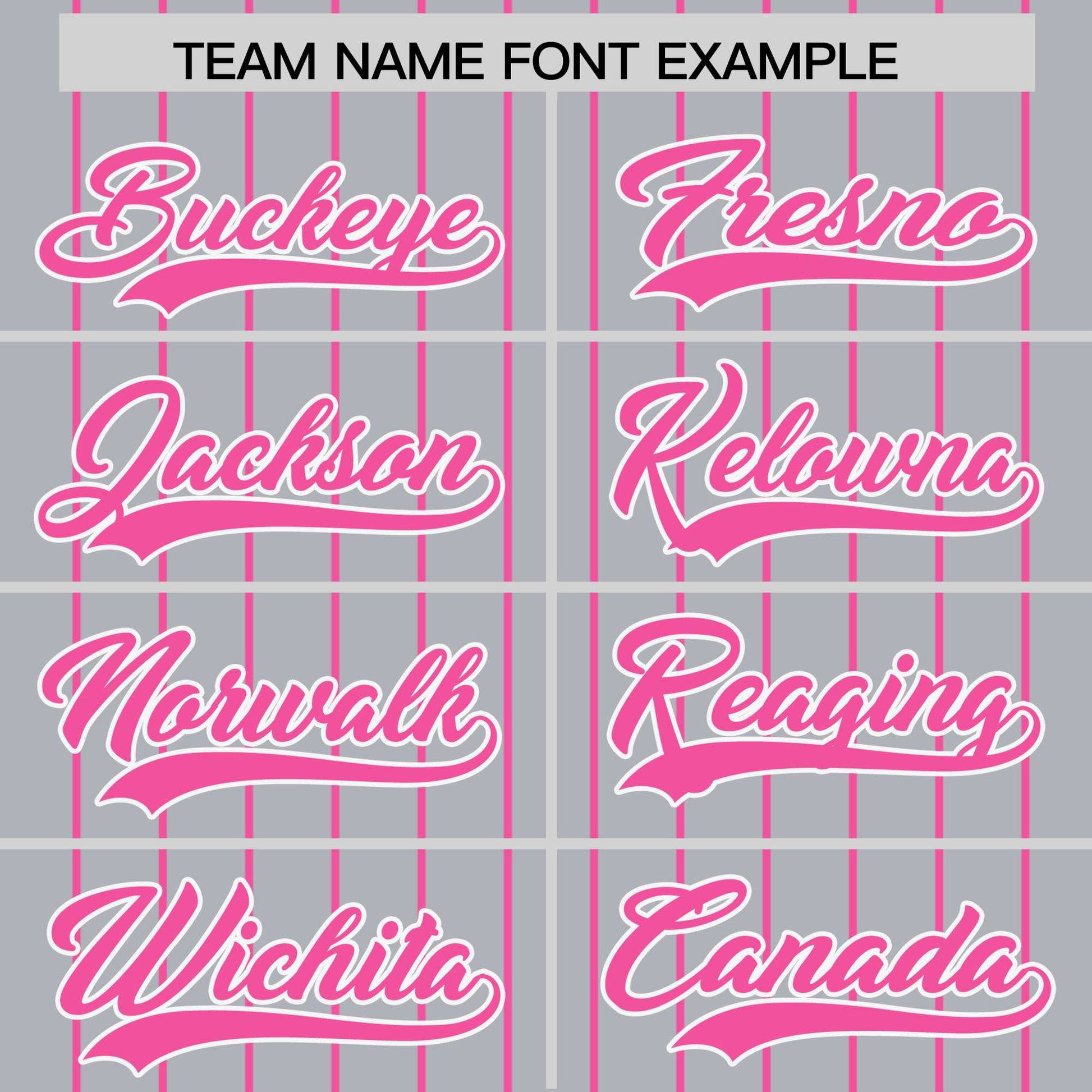 Custom Gray Pink Pinstripe Personalized Two-Tone Authentic Baseball Jersey