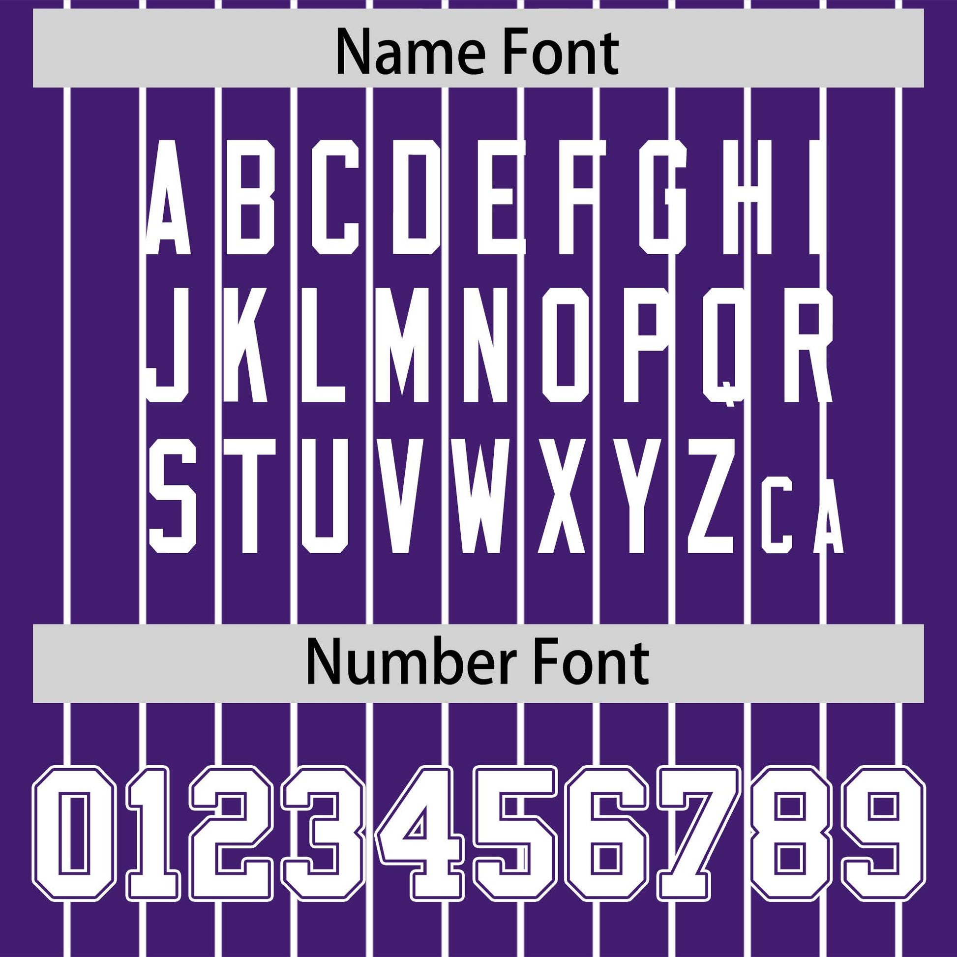Custom White Purple Pinstripe Personalized Two-Tone Authentic Baseball Jersey