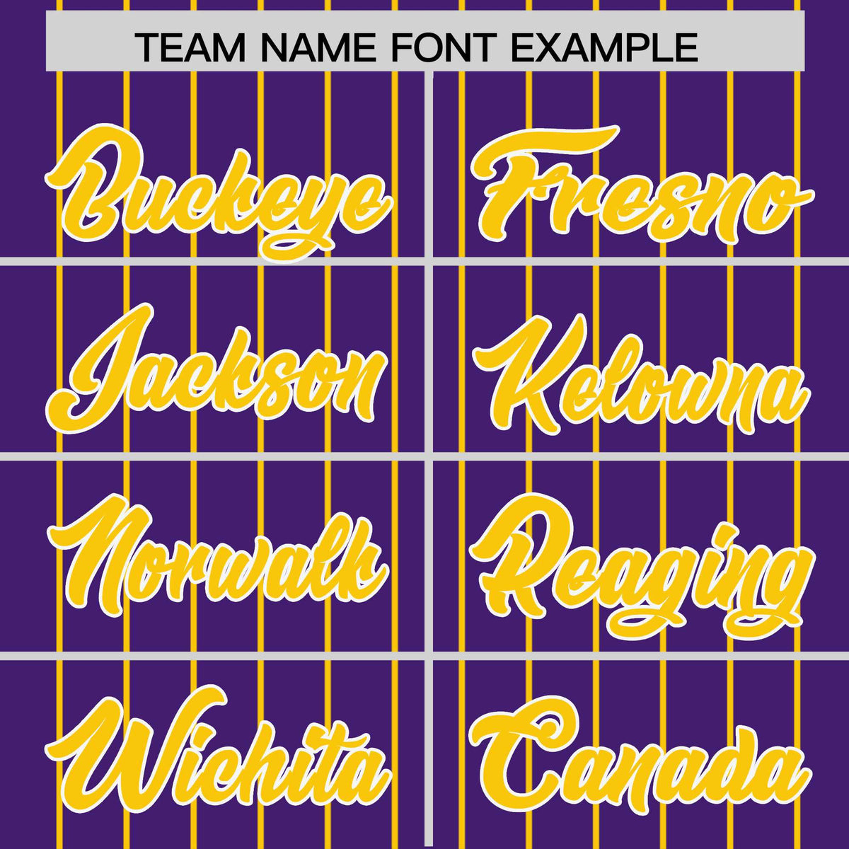 Custom Purple Gold Pinstripe Personalized Two-Tone Authentic Baseball Jersey