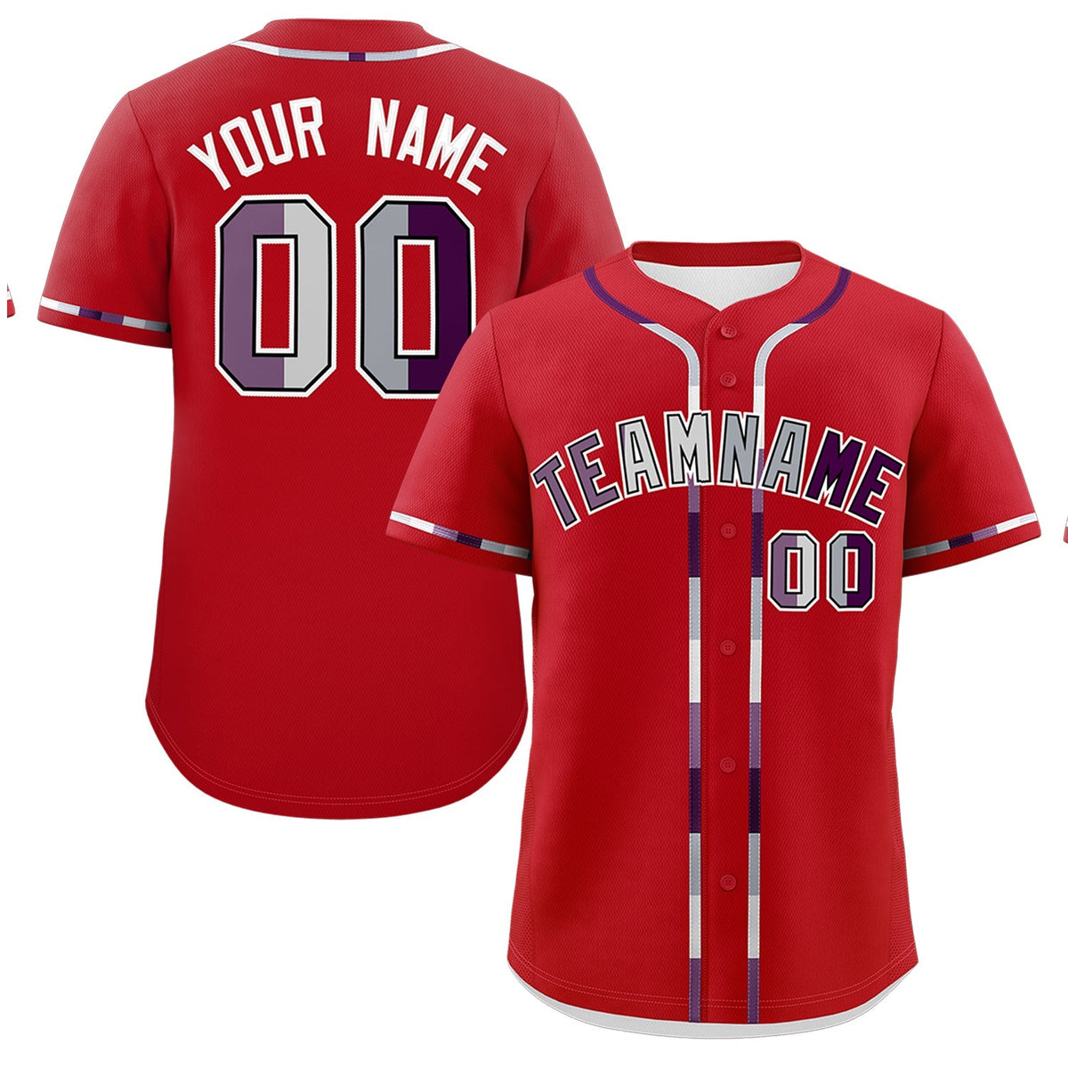 Custom Red Genderless For Pride Month Classic Style Baseball Jersey| KXKSHOP