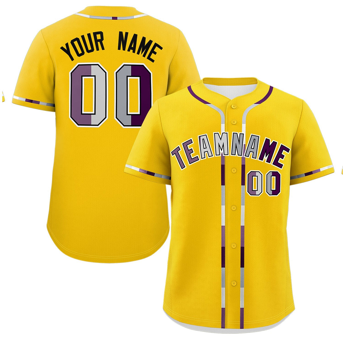 Custom Gold Genderless For Pride Month Classic Style Baseball Jersey| KXKSHOP