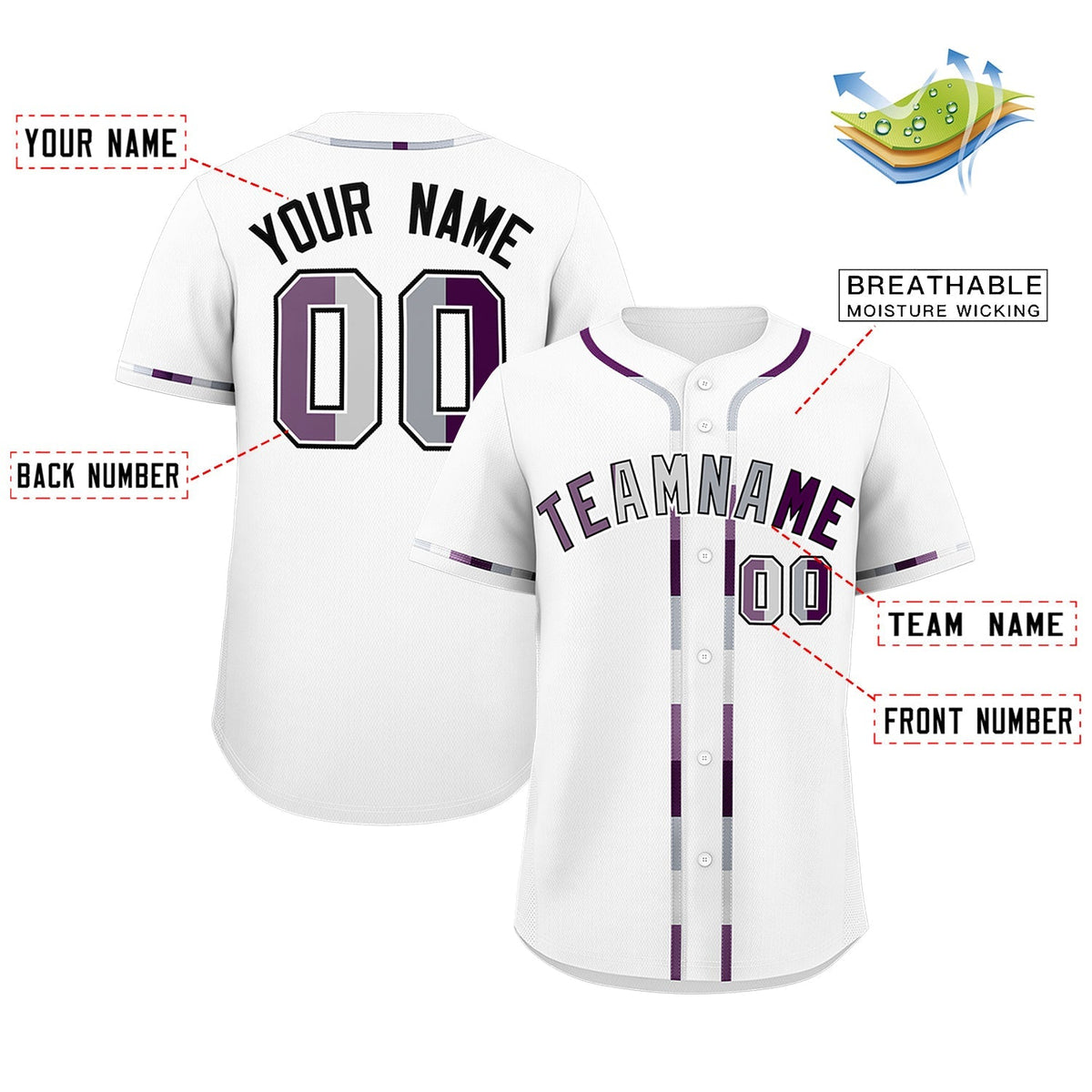 Custom White Genderless For Pride Month Classic Style Baseball Jersey| KXKSHOP