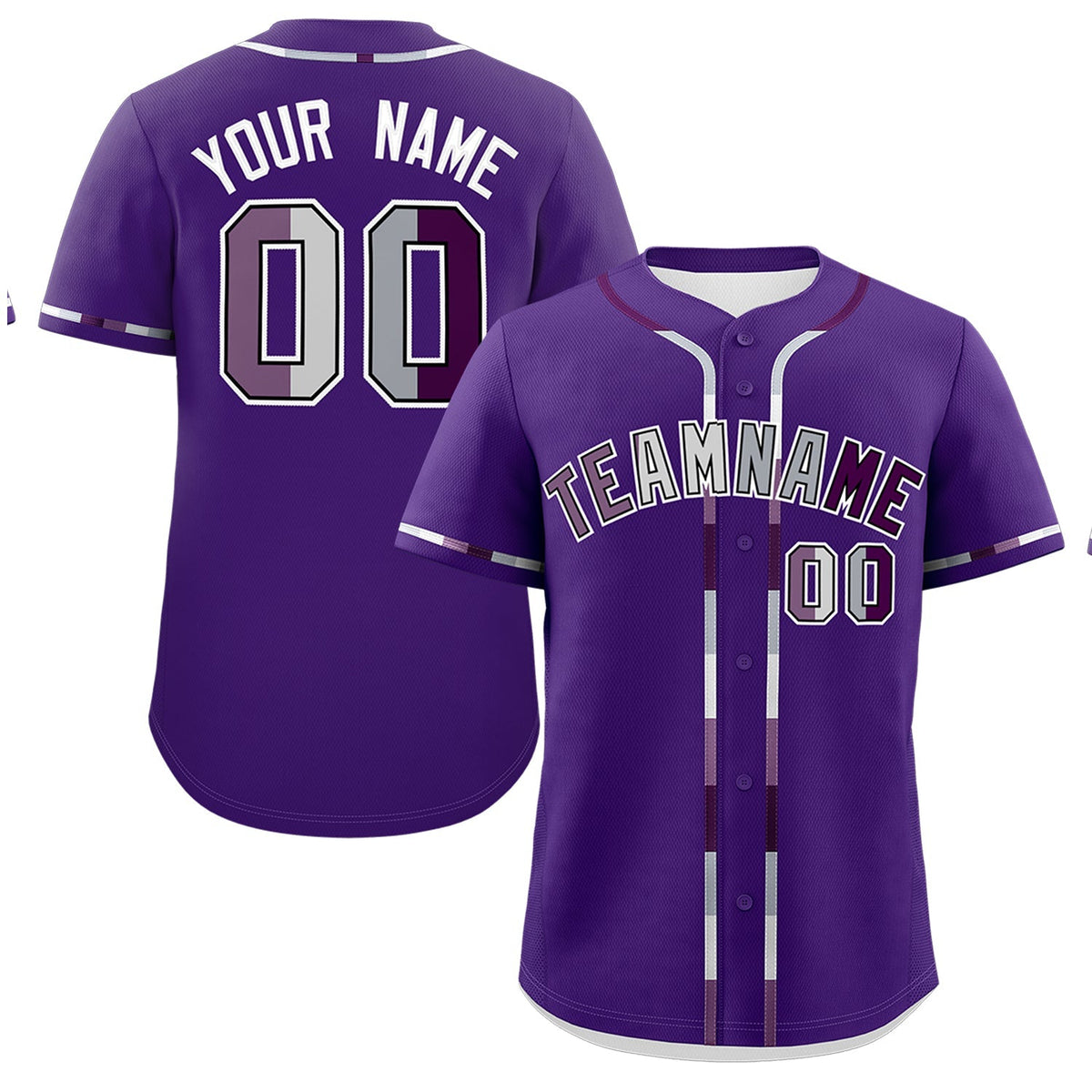 Custom Purple Genderless For Pride Month Classic Style Baseball Jersey| KXKSHOP