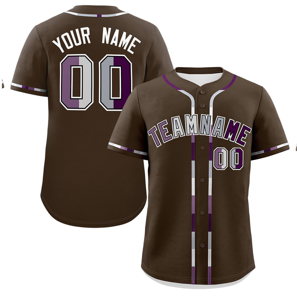 Custom Brown Genderless For Pride Month Classic Style Baseball Jersey| KXKSHOP