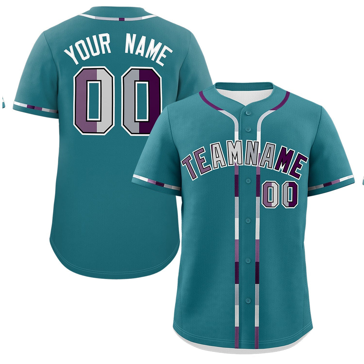Custom Teal Genderless For Pride Month Classic Style Baseball Jersey| KXKSHOP
